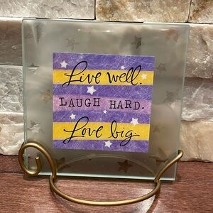 Live Well Laugh Hard Love Big Hallmark frame